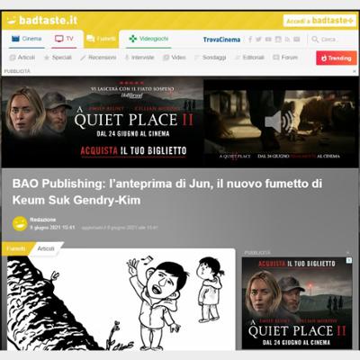 BAO Publishing: l’anteprima di Jun, il nuovo fumetto di Keum Suk Gendry-Kim