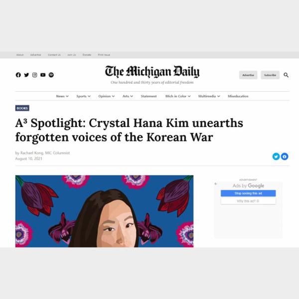 A³ Spotlight: Crystal Hana Kim unearths forgotten voices of the Korean War