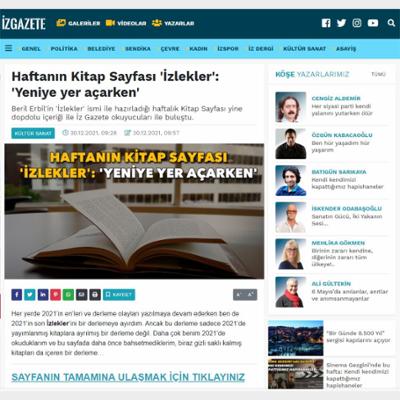 Haftanın Kitap Sayfası 'İzlekler': 'Yeniye yer açarken'