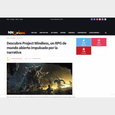 Descubre Project Windless, un RPG de mundo abierto impulsado por la narrativa