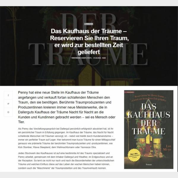 Das Kaufhaus der Träume – Reservieren Sie Ihren Traum, er wird zur bestellten Zeit geliefert