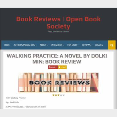WALKING PRACTICE: A NOVEL BY DOLKI MIN: BOOK REVIEW
