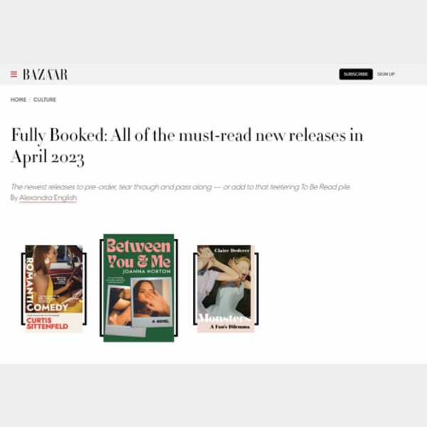 Fully Booked: All of the must-read new releases in April 2023