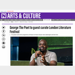 George The Poet to guest curate London Literature Festival
