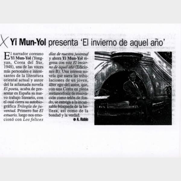 Yi Mun-Yol presenta 'El invierno de aquel año