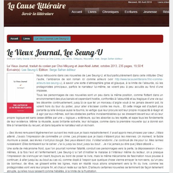 Le Vieux Journal, Lee Seung-U