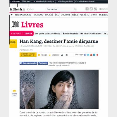 Han Kang, dessiner l’amie disparue