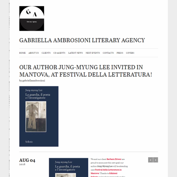 OUR AUTHOR JUNG-MYUNG LEE INVITED IN MANTOVA, AT FESTIVAL DELLA LETTERATURA!