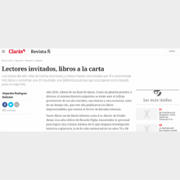 Lectores invitados, libros a la carta