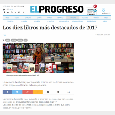 Los diez libros más destacados de 2017