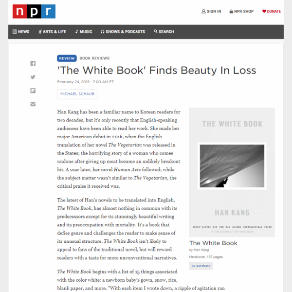 'The White Book' Finds Beauty In Loss