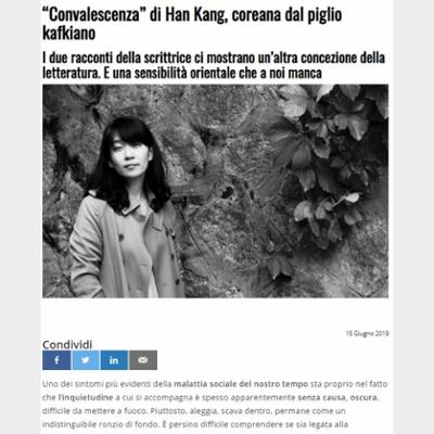 “Convalescenza” di Han Kang, coreana dal piglio kafkiano