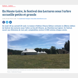 En Haute-Loire, le festival des Lectures sous l'arbre accueille petits et grands