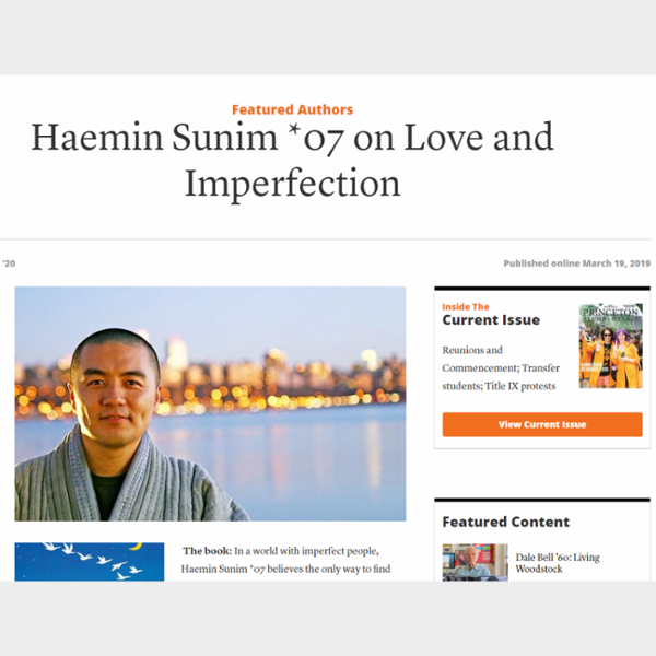 Haemin Sunim *07 on Love and Imperfection