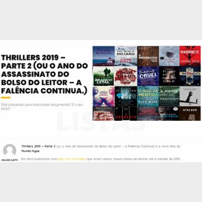 THRILLERS 2019 – PARTE 2 (OU O ANO DO ASSASSINATO DO BOLSO DO LEITOR – A FALÊNCIA CONTINUA.)