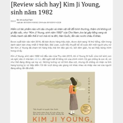 [Review sách hay] Kim Ji Young, sinh năm 1982