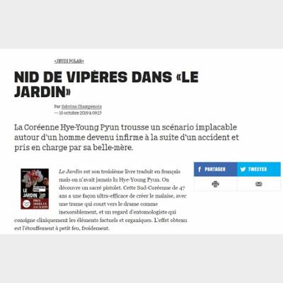 NID DE VIPÈRES DANS «LE JARDIN»