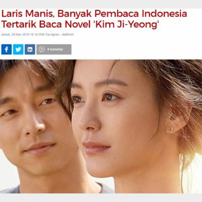 Laris Manis, Banyak Pembaca Indonesia Tertarik Baca Novel 'Kim Ji-Yeong'