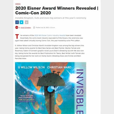 2020 Eisner Award Winners Revealed | Comic-Con 2020