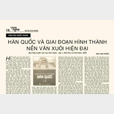 Giai đoạn hình thành nền văn xuôi hiện đại Hàn Quốc