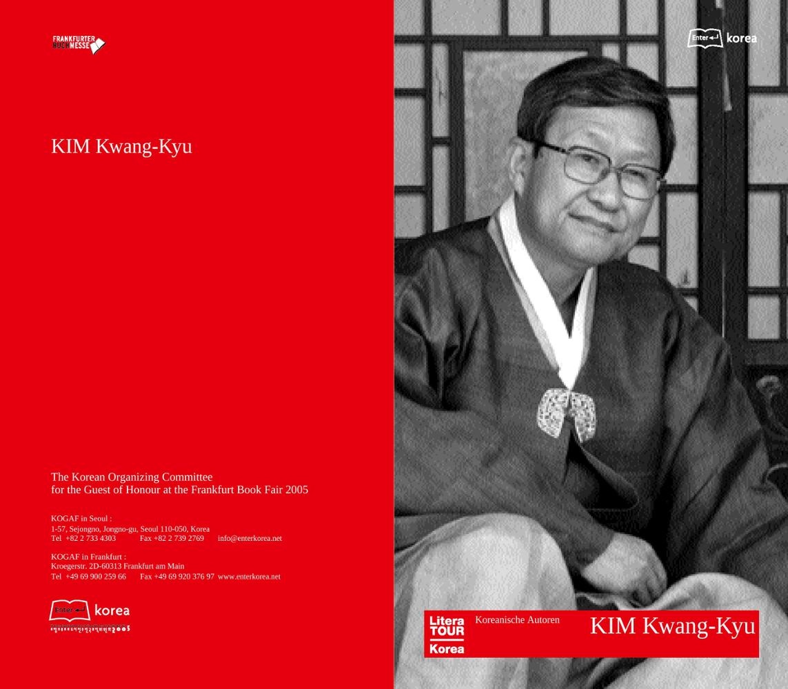 2005 Frankfurt Book Fair: Author Kim Kwang-Kyu Introductory Booklet