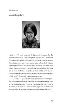 2017 Guadalajara International Book Fair: Author Yoon Sung-hee Introductory Booklet